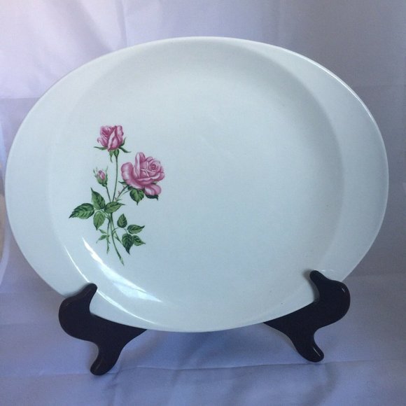 Tea rose Royal China Oval Platter Vintage - Picture 1 of 7